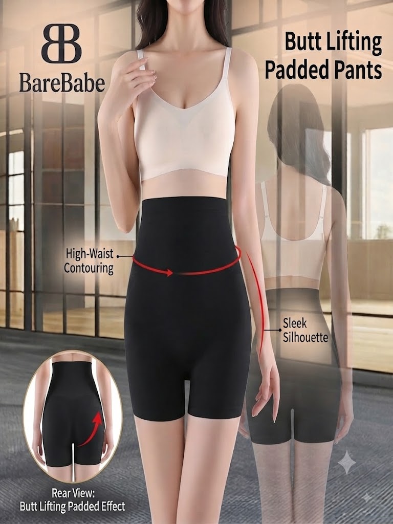 Hip Enhancer and Butt Lifter Padded Shorts